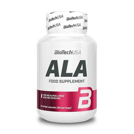 BioTechUSA ALA Alpha Lipoic Acid, 250mg 50 caps- Lillys Pharmacy and Health Store