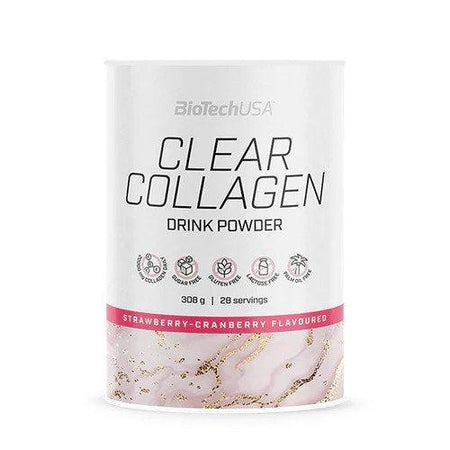 BioTechUSA Clear Collagen, StrawberryCranberry 308g- Lillys Pharmacy and Health Store