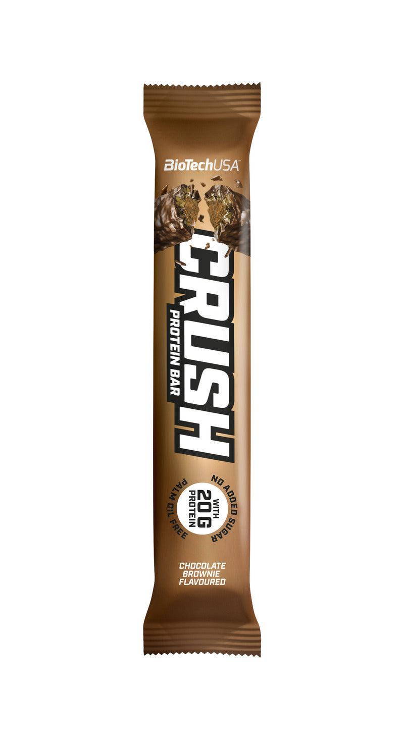 BioTechUSA Crush Bar, Chocolate Brownie 12 x 64g- Lillys Pharmacy and Health Store