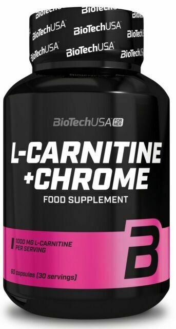 BioTechUSA LCarnitine + Chrome 60 caps- Lillys Pharmacy and Health Store