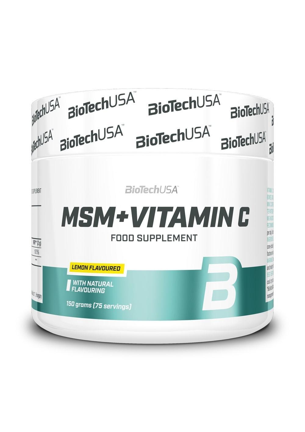 BioTechUSA MSM + Vitamin C, Lemon 150g- Lillys Pharmacy and Health Store