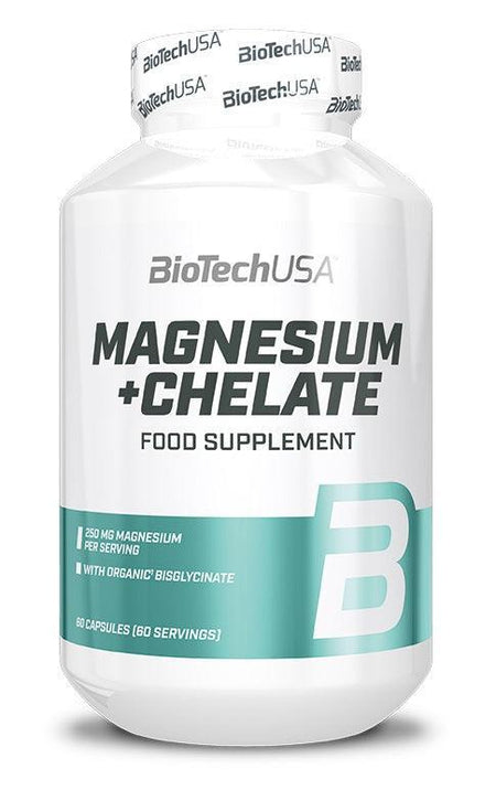 BioTechUSA Magnesium + Chelate 60 caps- Lillys Pharmacy and Health Store