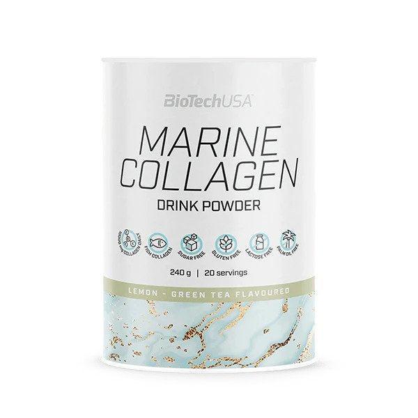 BioTechUSA Marine Collagen, LemonGreen Tea 240g- Lillys Pharmacy and Health Store