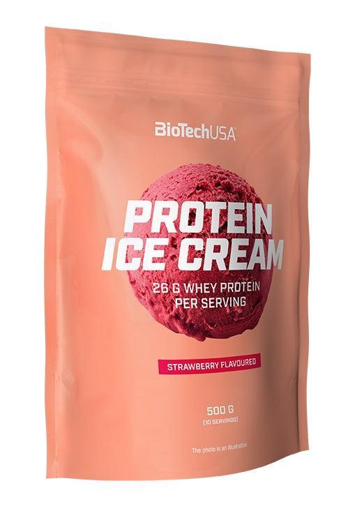 BioTechUSA Protein Ice Cream, Strawberry 500g- Lillys Pharmacy and Health Store