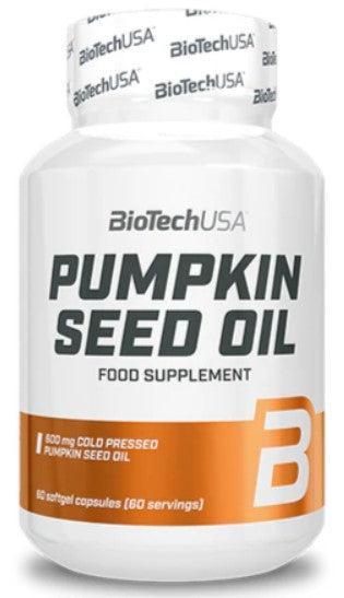 BioTechUSA Pumpkin Seed Oil, 1000mg 60 softgels- Lillys Pharmacy and Health Store