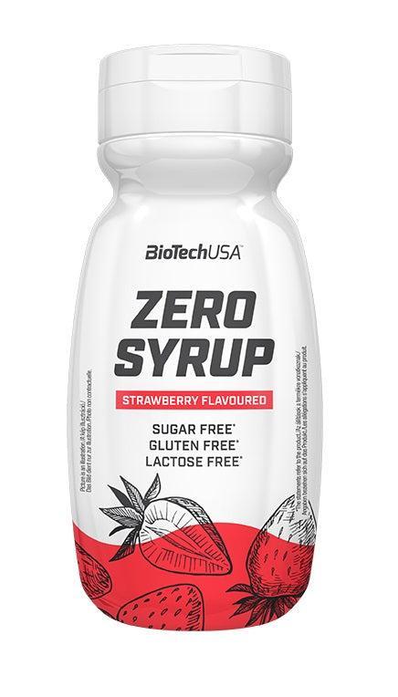 BioTechUSA Zero Syrup, Strawberry 320 ml- Lillys Pharmacy and Health Store