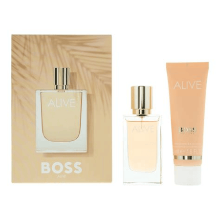 Boss Alive 30ml 2 Piece Gift Set - 30ml Eau de Parfum Spray, 50ml Body Lotion- Lillys Pharmacy and Health Store