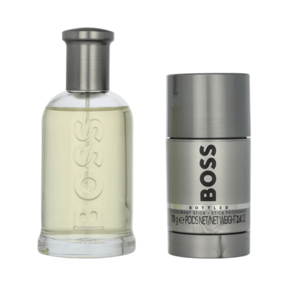Boss Bottled (Grey) 100ml 2pc Gift Set100ml Edt Spr, 75ml Deodorant Stick- Lillys Pharmacy and Health Store