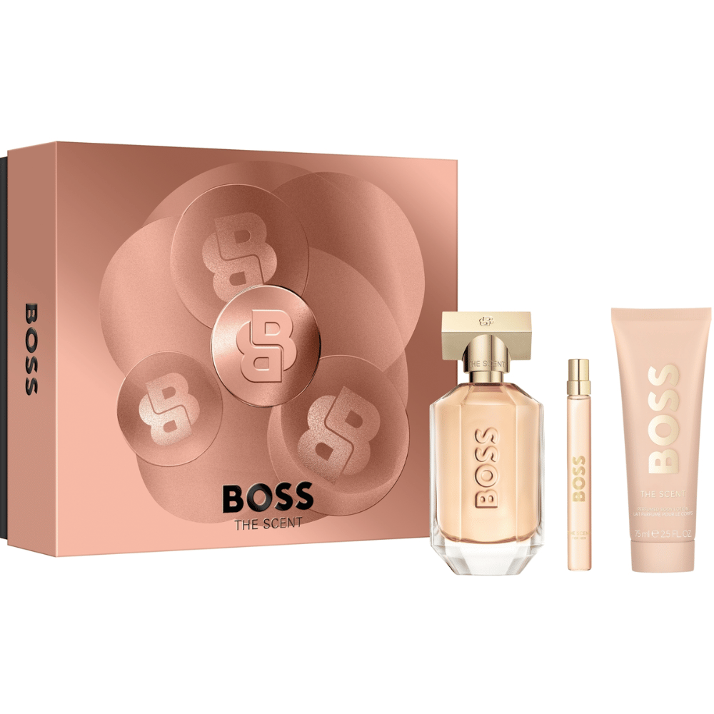 Boss The Scent Women's 100ml 3 Piece Gift Set - 100ml Eau de Parfum Spray, 75ml Body Lotion, 10ml Eau de Parfum Spray- Lillys Pharmacy and Health Store