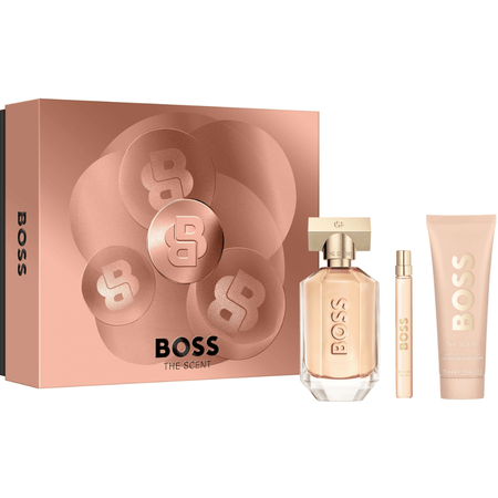 Boss The Scent Women's 100ml 3 Piece Gift Set - 100ml Eau de Parfum Spray, 75ml Body Lotion, 10ml Eau de Parfum Spray- Lillys Pharmacy and Health Store