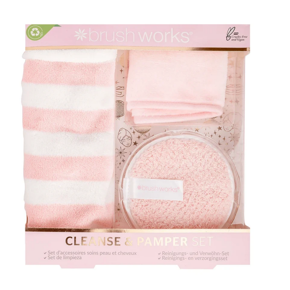Brushworks Cleanse & Pamper Set- Lillys Pharmacy and Health Store