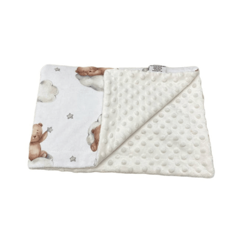 Bunny & Birdy Teddy Bear Blanket 100cm x 70cm