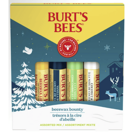 Burt's Bees Bounty Assorted Lip Balm 4 pack- Lillys Pharmacy and Health Store