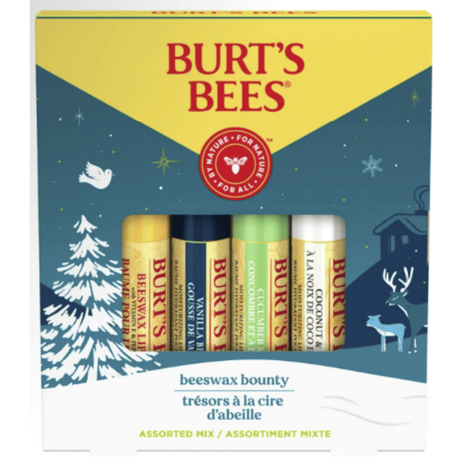 Burt's Bees Bounty Assorted Lip Balm 4 pack- Lillys Pharmacy and Health Store