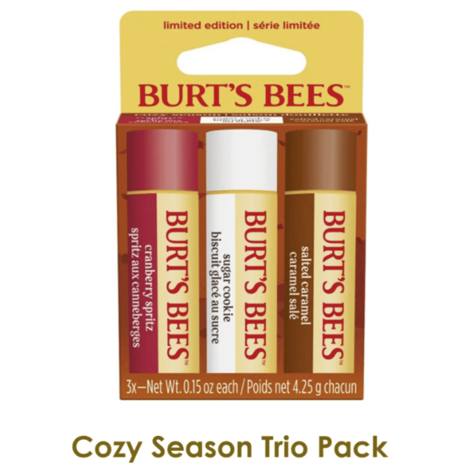 Burt's Bees Cozy Season Lip Balm Trio- Lillys Pharmacy and Health Store