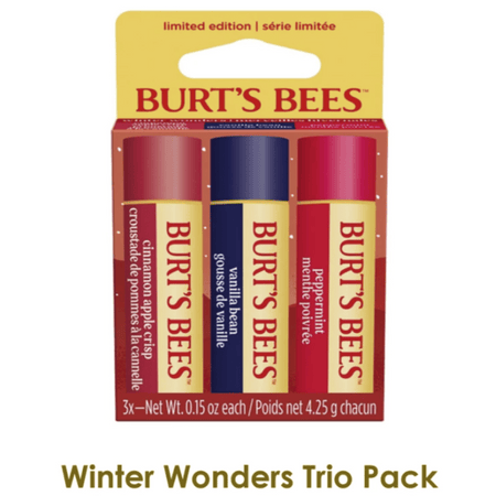 Burt's Bees Winter Wonders Lip Balm Trio- Lillys Pharmacy and Health Store