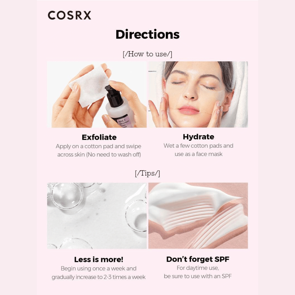 COSRX AHA 7 Whitehead Power Liquid- Lillys Pharmacy and Health Store