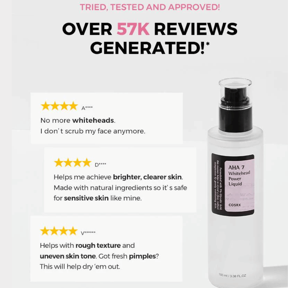 COSRX AHA 7 Whitehead Power Liquid- Lillys Pharmacy and Health Store