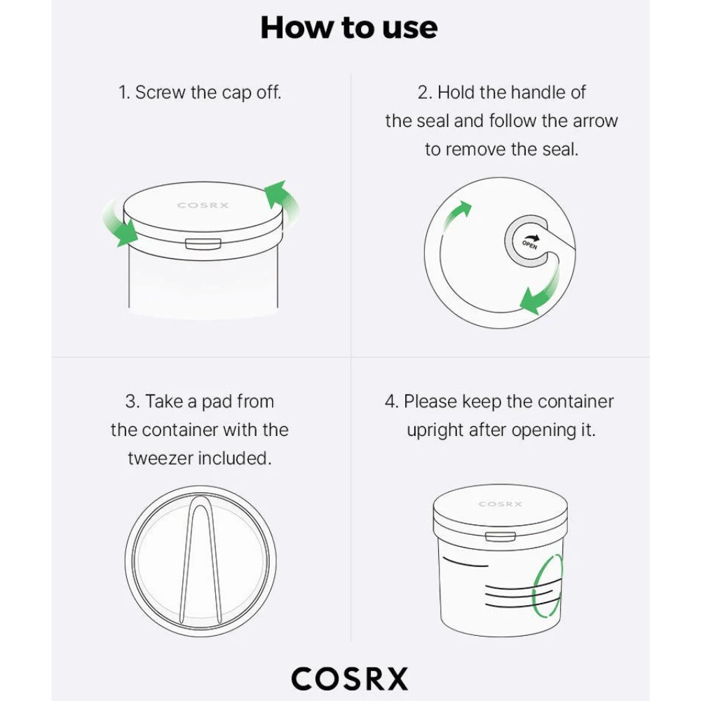 COSRX One Step Green Calming Pad- Lillys Pharmacy and Health Store