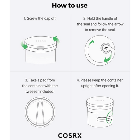 COSRX One Step Green Calming Pad- Lillys Pharmacy and Health Store