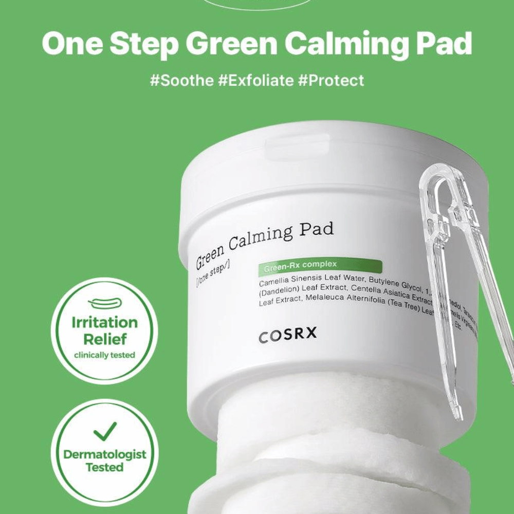 COSRX One Step Green Calming Pad- Lillys Pharmacy and Health Store