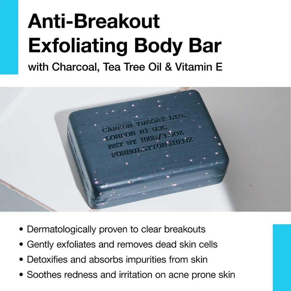 Carbon Theory Anti-Breakout Exfoliating Body Bar- Lillys Pharmacy and Health Store