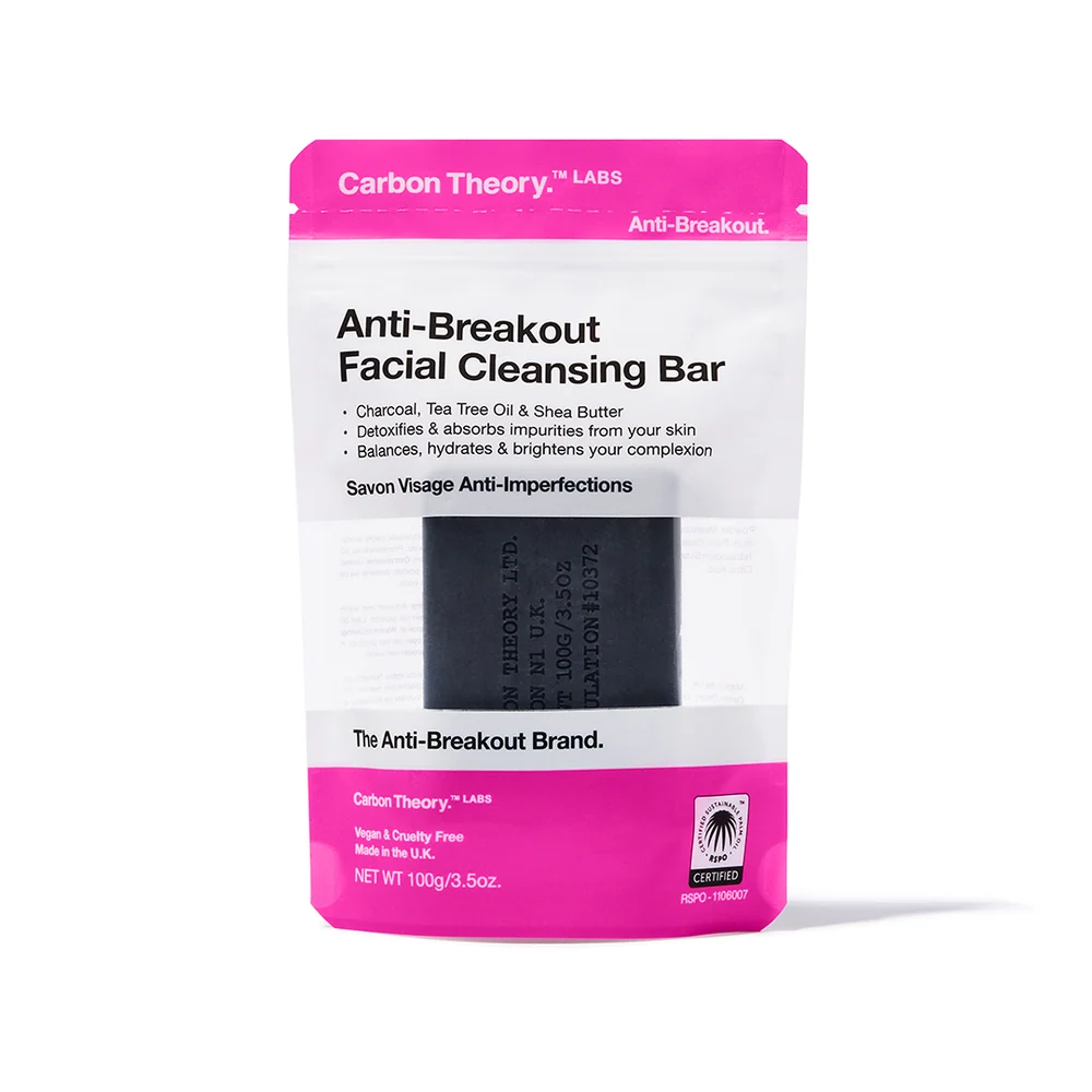 Carbon Theory Anti-Breakout Facial Cleansing Charcoal Bar- Lillys Pharmacy and Health Store