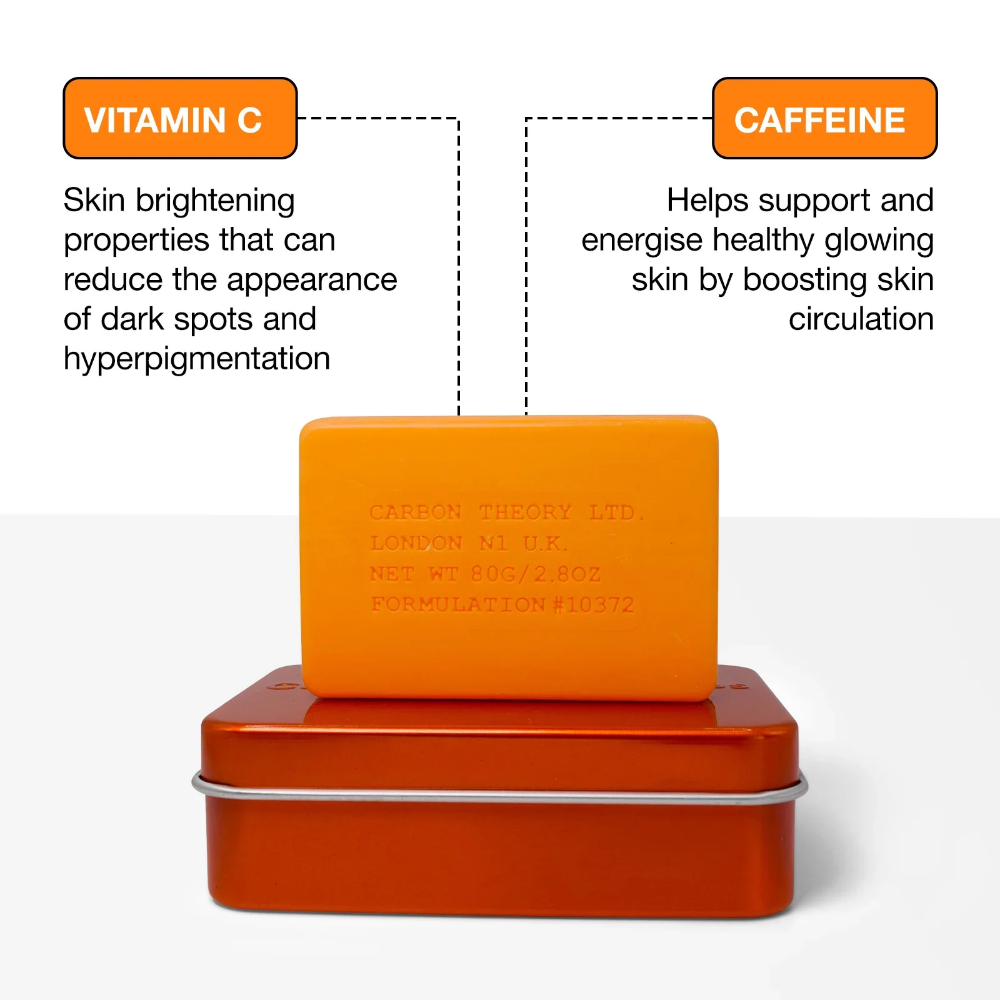 Carbon Theory Vitamin C & Caffeine Facial Cleansing Bar- Lillys Pharmacy and Health Store