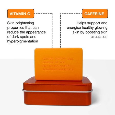 Carbon Theory Vitamin C & Caffeine Facial Cleansing Bar- Lillys Pharmacy and Health Store