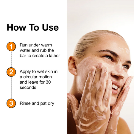 Carbon Theory Vitamin C & Caffeine Facial Cleansing Bar- Lillys Pharmacy and Health Store
