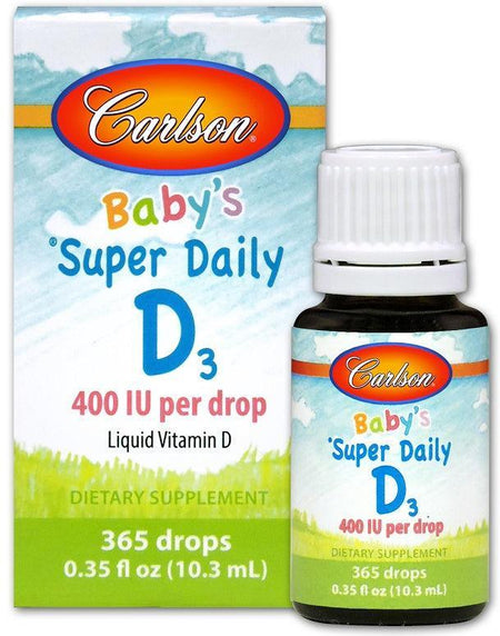 Carlson Labs Baby's Super Daily D3, 400 IU 10 ml- Lillys Pharmacy and Health Store
