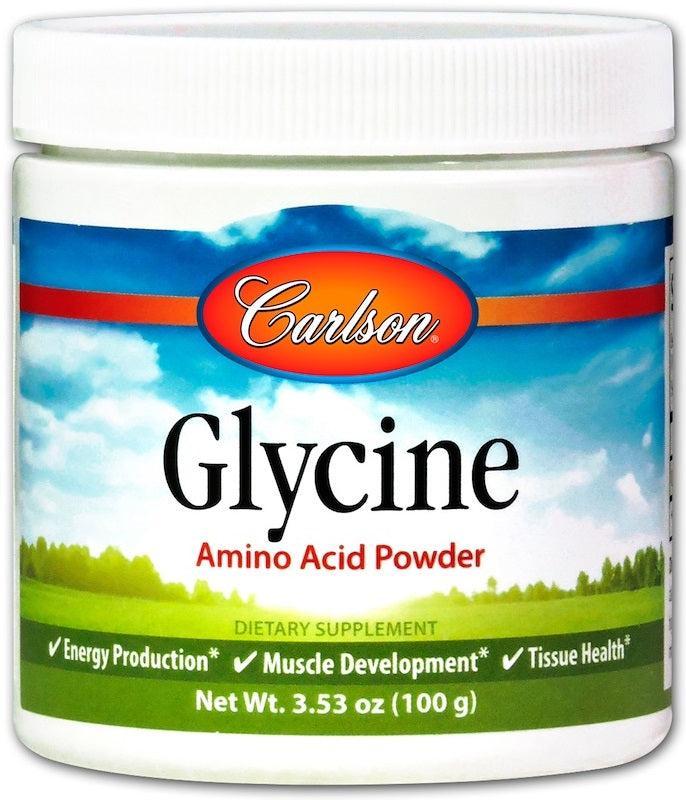 Carlson Labs Glycine, Amino Acid Powder 100g- Lillys Pharmacy and Health Store