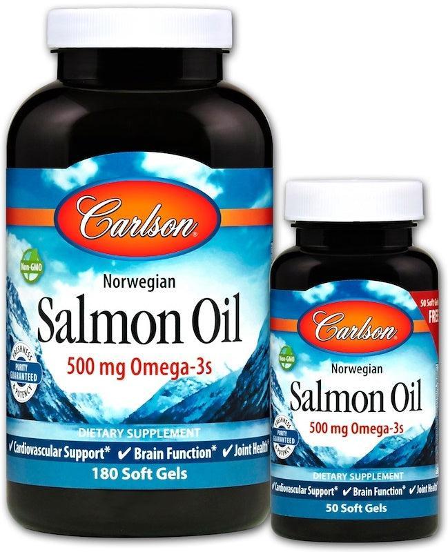 Carlson Labs Norwegian Salmon Oil 180 + 50 softgels- Lillys Pharmacy and Health Store