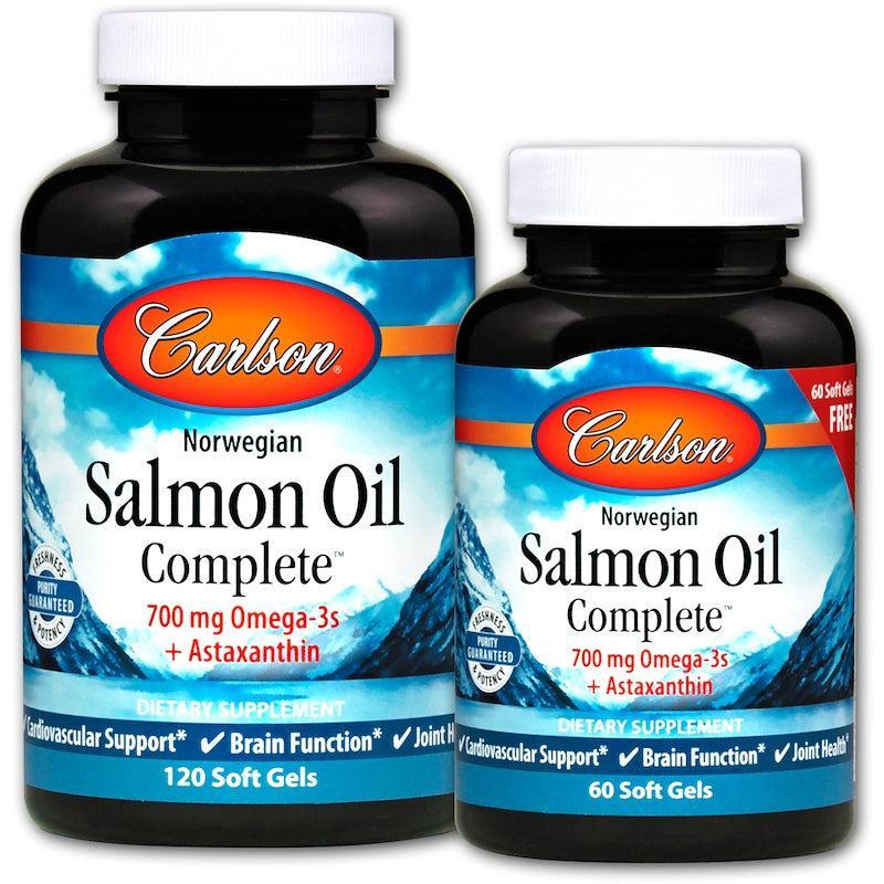 Carlson Labs Norwegian Salmon Oil Complete 120 + 60 softgels- Lillys Pharmacy and Health Store