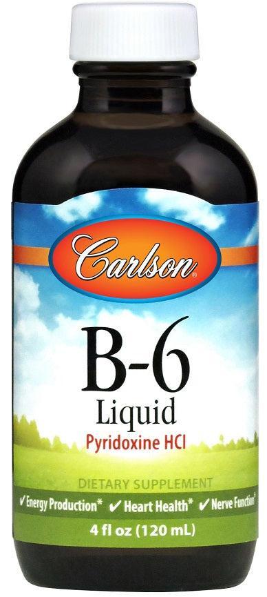 Carlson Labs Vitamin B6 Pyridoxine HCl 120 ml- Lillys Pharmacy and Health Store