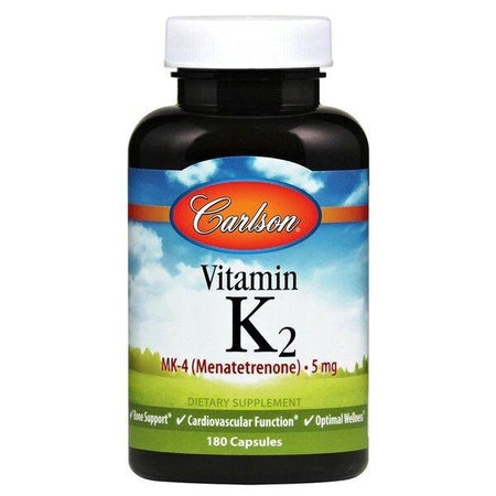 Carlson Labs Vitamin K2 MK4, 5mg 180 caps- Lillys Pharmacy and Health Store