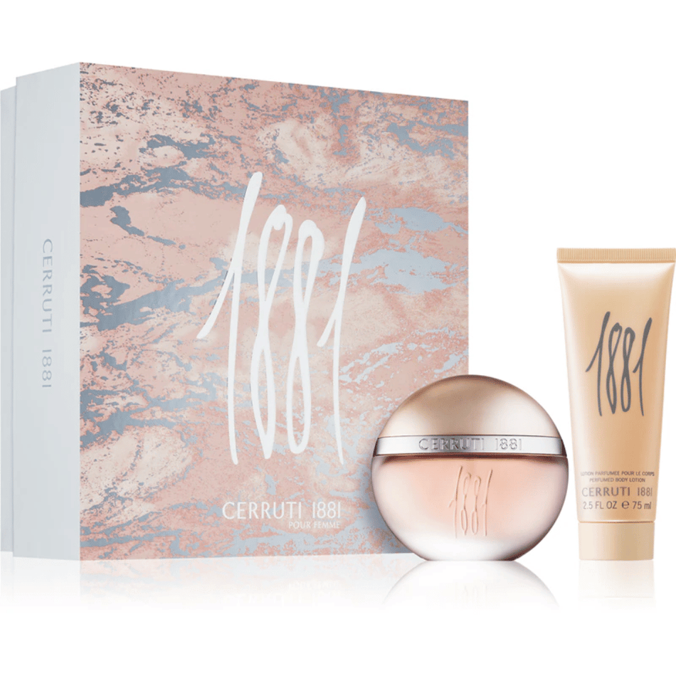 Cerruti 1881 Ladies 50ml 2pc Gift Set 50ml Edt Spr, 75ml Body Lotion- Lillys Pharmacy and Health Store