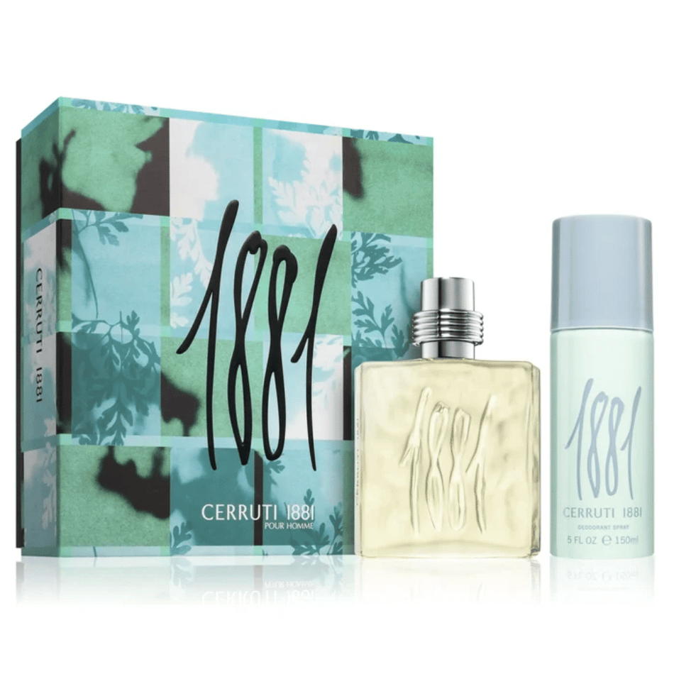 Cerruti 1881 Pour Homme 100ml 2 Piece Gift Set - 100ml Eau de Toilette Spray, 150ml Deodorant Spray- Lillys Pharmacy and Health Store
