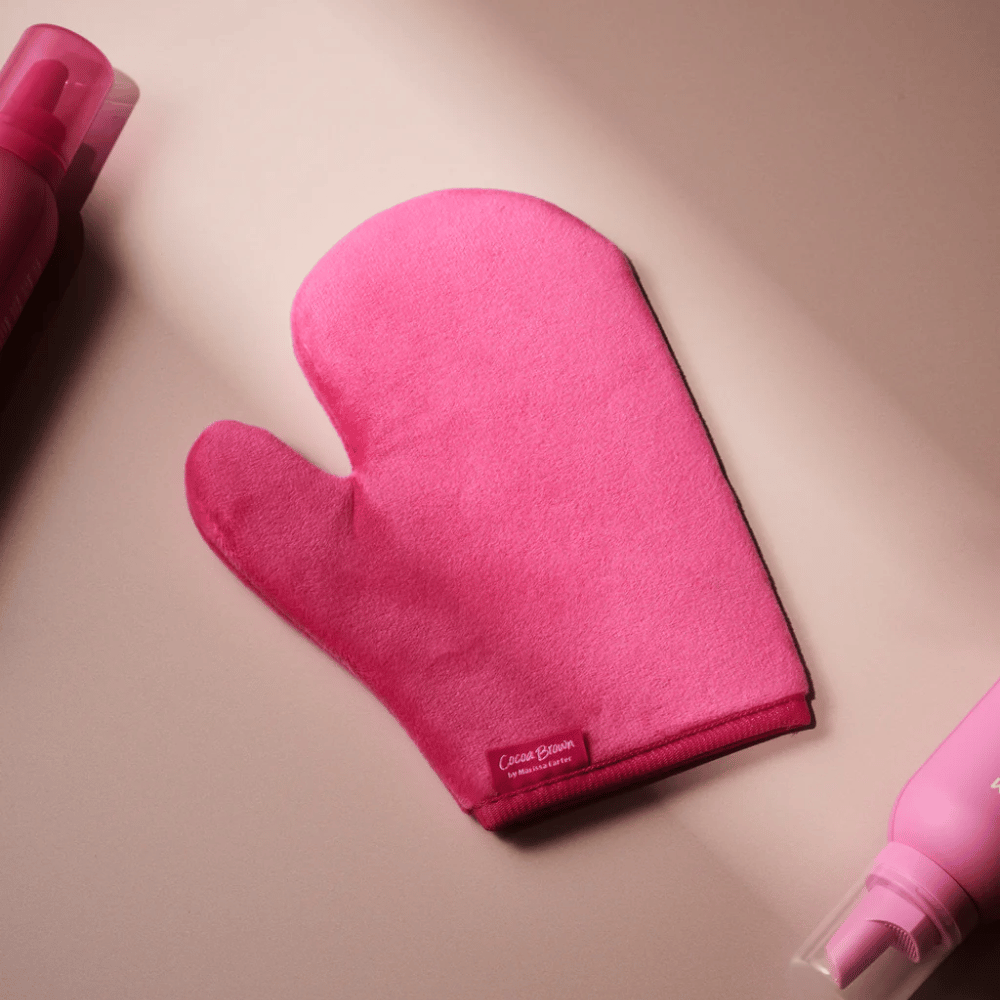 Cocoa Brown Velvet Self Tan Mitt with Thumb- Lillys Pharmacy and Health Store