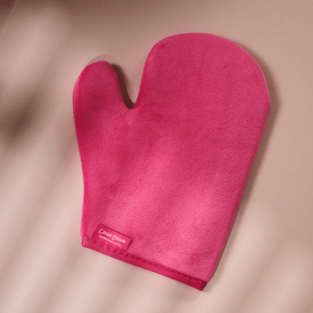 Cocoa Brown Velvet Self Tan Mitt with Thumb- Lillys Pharmacy and Health Store