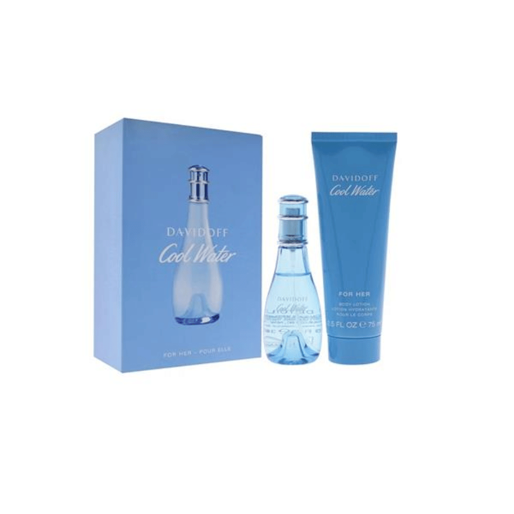 Cool Water Ladies 30ml 2pc Gift Set30ml Edt Spr, 75ml Body Lotion- Lillys Pharmacy and Health Store