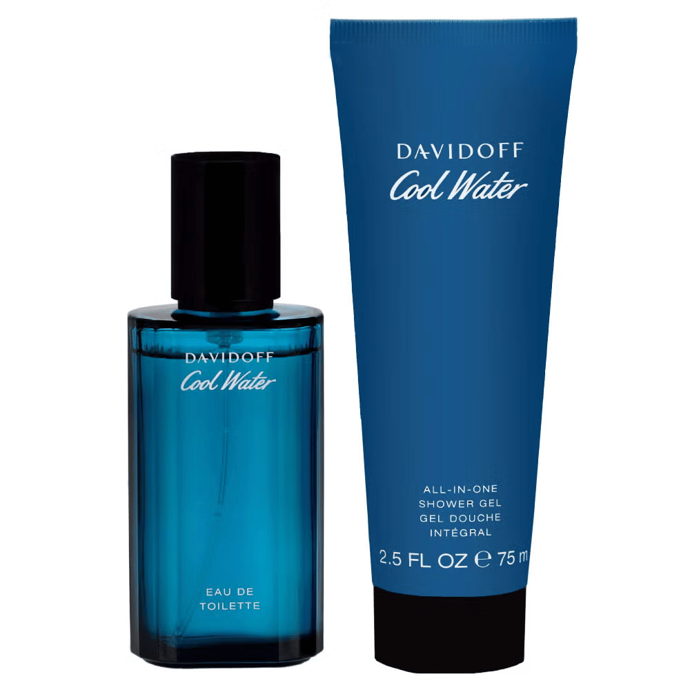 Cool Water Mens 40ml 2pc Gift Set40ml Edt Spr, 75ml Shower Gel