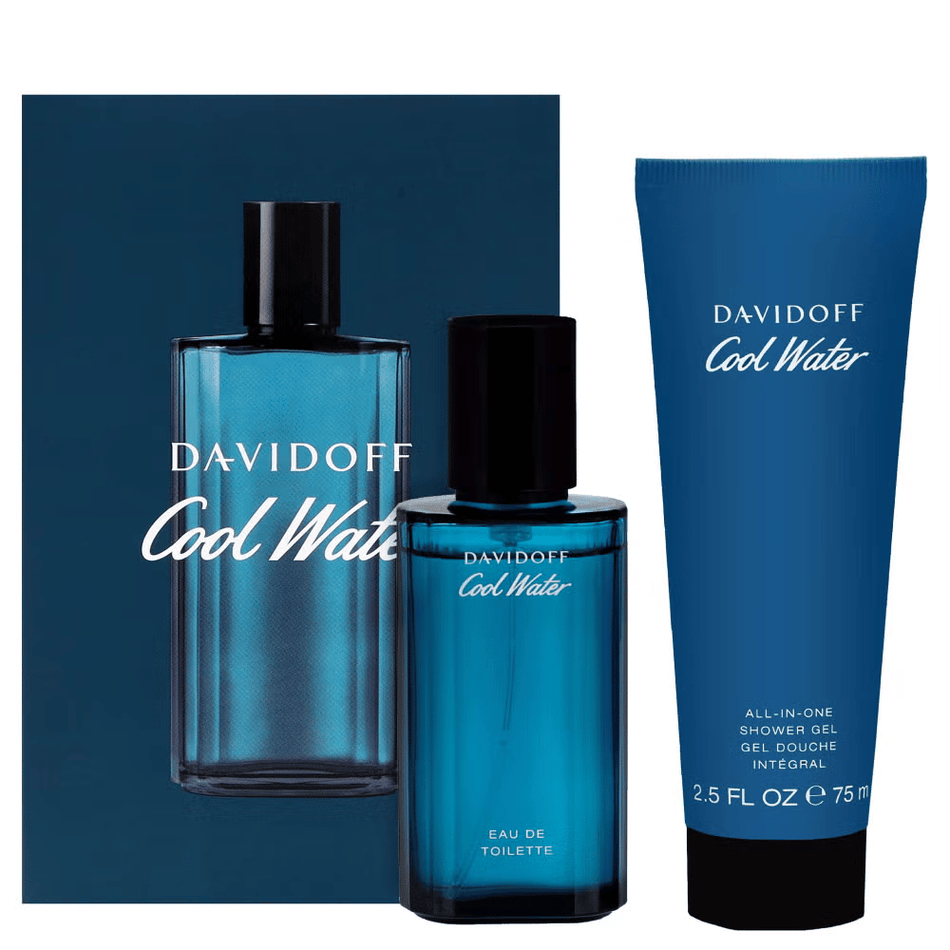 Cool Water Mens 40ml 2pc Gift Set40ml Edt Spr, 75ml Shower Gel- Lillys Pharmacy and Health Store