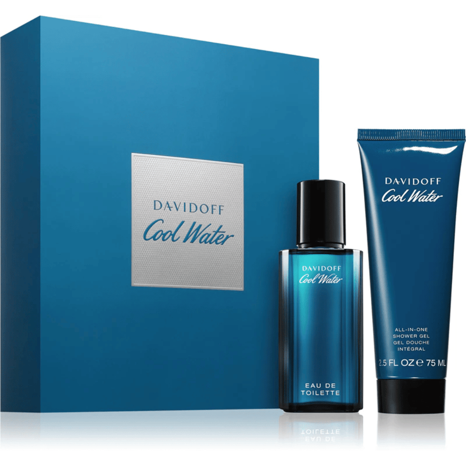 Cool Water Mens 40ml 2pc Gift Set40ml Edt Spr, 75ml Shower Gel- Lillys Pharmacy and Health Store