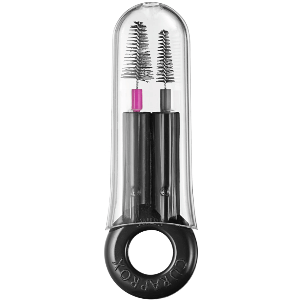 Curaprox Be You Black Is White Travel KitCarbon Interdental Brush, 10ml Black Is White Toothpaste, Black Is White Travel Pouch- Lillys Pharmacy and Health Store