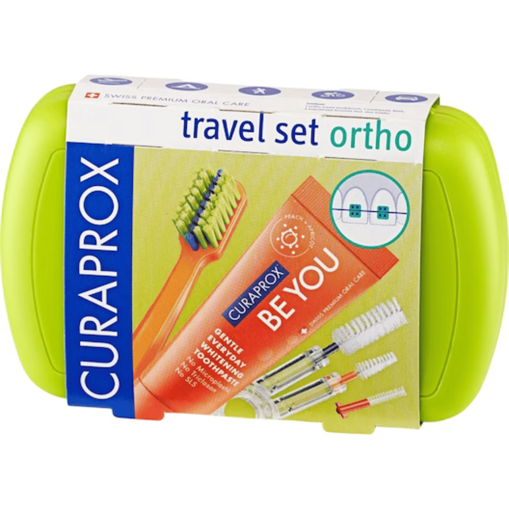 Curaprox Be You Green Ortho Travel Kit- Lillys Pharmacy and Health Store