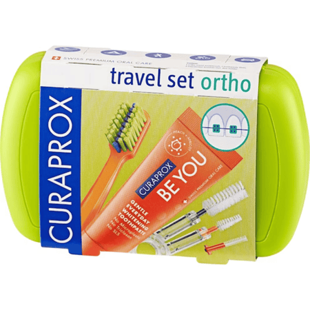 Curaprox Be You Green Ortho Travel Kit- Lillys Pharmacy and Health Store