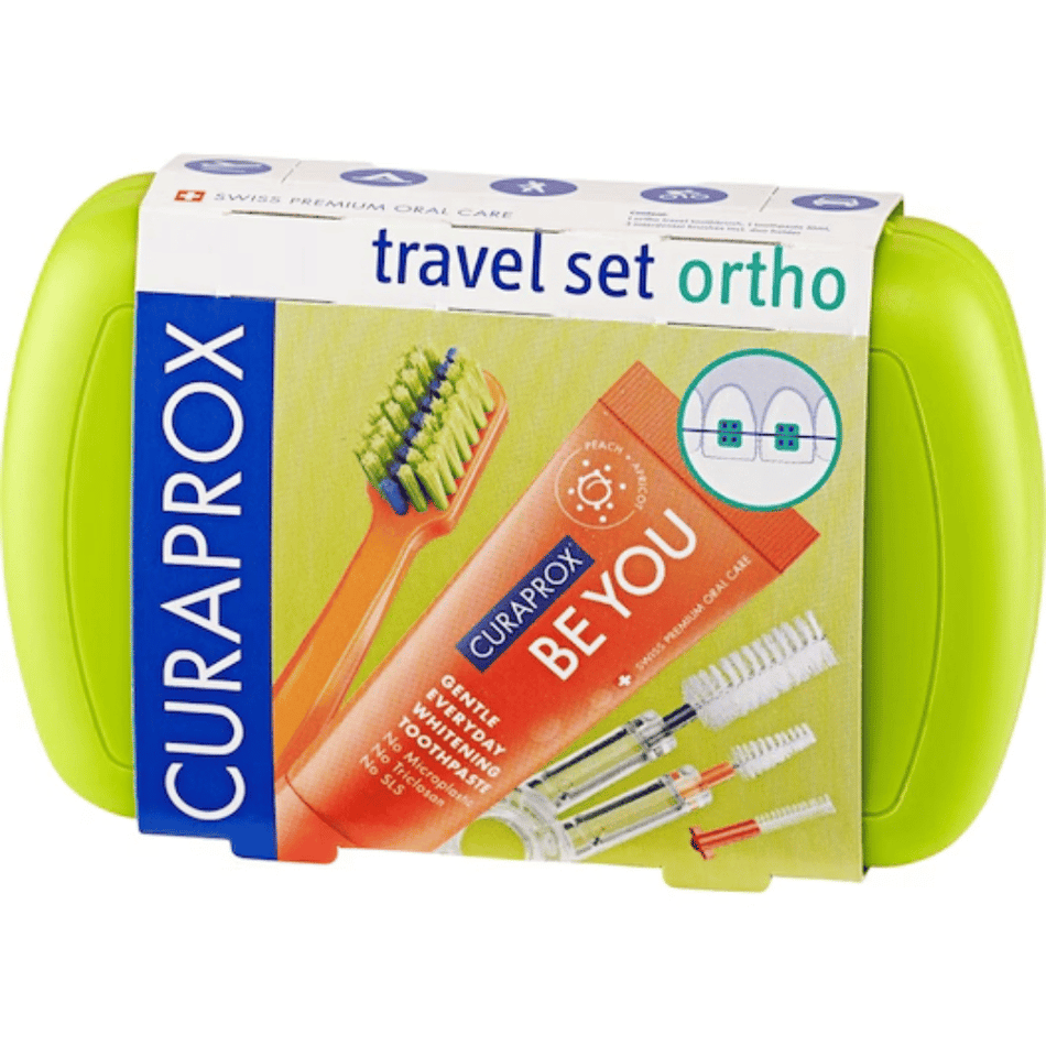 Curaprox Be You Green Ortho Travel Kit- Lillys Pharmacy and Health Store
