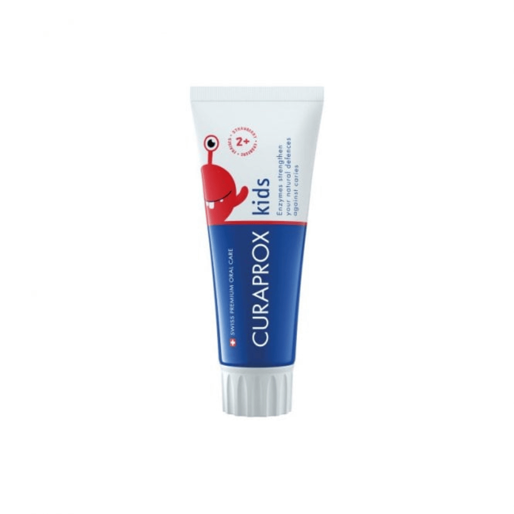 Curaprox Kids Fluoride Free Strawberry Toothpaste 2 Years+ 60ml- Lillys Pharmacy and Health Store