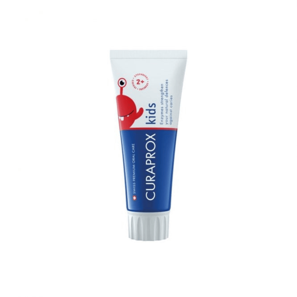 Curaprox Kids Fluoride Free Strawberry Toothpaste 2 Years+ 60ml- Lillys Pharmacy and Health Store